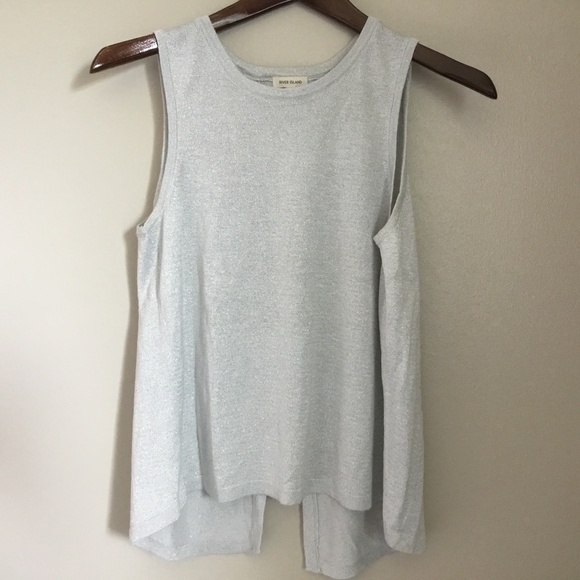 River Island silver top - Picture 1 of 4